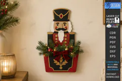 Wooden Christmas Wall Decor Laser Cut | Nutcracker Laser Cut Product Image 1