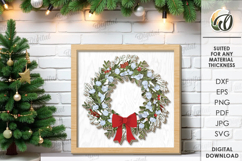 Christmas Wall Decor Laser Cut. Christmas Decor SVG Product Image 1
