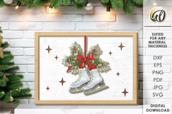 Christmas Wall Decor Laser Cut. Christmas Decor SVG Product Image 1