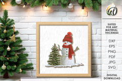 Christmas Wall Decor Laser Cut. Christmas Decor SVG Product Image 1