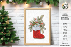 Christmas Wall Decors Bundle Laser Cut. Christmas Decor SVG Product Image 8