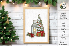 Christmas Wall Decor Laser Cut. Christmas Decor SVG Product Image 1