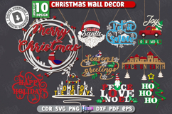 Christmas Wall Decor Laser Cut Bundle,Christmas Hanging Sign Product Image 1