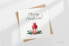 Watercolor Christmas clipart, 35 PNG Product Image 2