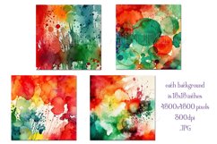 Christmas Background, 15x15 Christmas Watercolor Backgrounds Product Image 2