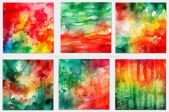 Watercolor Backgrounds, 15x15 Christmas Watercolor Papers Product Image 3