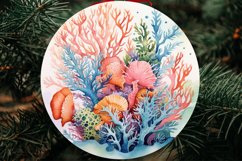 Mermaid Christmas Ornaments Bundle / Watercolor Christmas Product Image 4