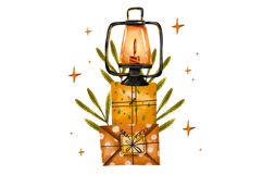 Christmas Cakes Greeting Cards. Winter Holiday Card Product Image 5