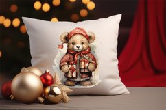 Christmas Watercolor bear png design