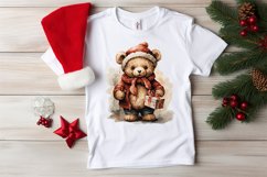 Christmas Watercolor bear Sublimation clipart