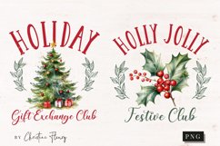 Watercolor Christmas PNG Sublimation Bundle Product Image 5