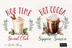 Watercolor Christmas PNG Sublimation Bundle Product Image 6