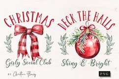 Watercolor Christmas PNG Sublimation Bundle Product Image 9