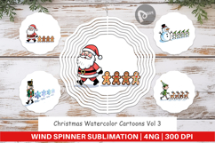 Christmas Cartoons 2 Wind Spinner Product Image 1