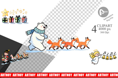 Christmas Cartoons 2 Clipart Product Image 1