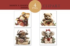 Christmas Watercolor Clipart PNG