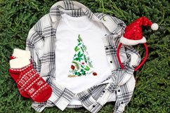 Christmas watercolor clipart poinsettia, fox, bird Product Image 5