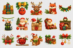 Christmas clipart printable sublimation bundle png Product Image 2
