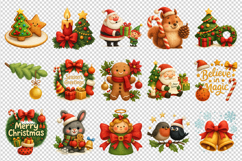 Christmas clipart printable sublimation bundle png Product Image 3