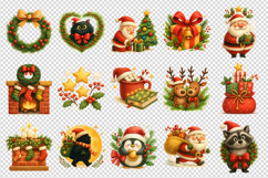 Christmas clipart printable sublimation bundle png Product Image 3