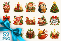 Christmas clipart printable sublimation bundle png Product Image 1