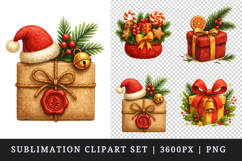 Christmas clipart printable sublimation design png Product Image 1