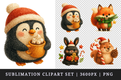 Christmas clipart printable sublimation design png Product Image 1