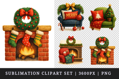 Christmas clipart printable sublimation design png Product Image 1