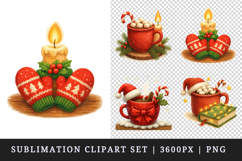 Christmas clipart printable sublimation design png Product Image 1