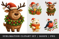 Christmas clipart printable sublimation design png Product Image 1