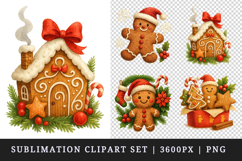 Christmas clipart printable sublimation design png Product Image 1