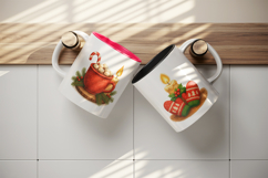 Christmas mug wrap printable sublimation design Product Image 3