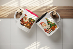 Christmas mug wrap printable sublimation design Product Image 3