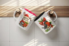 Christmas mug wrap printable sublimation design Product Image 3