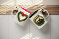 Christmas mug wrap printable sublimation design Product Image 3