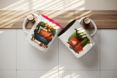 Christmas mug wrap printable sublimation design Product Image 3