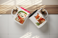 Christmas mug wrap printable sublimation design Product Image 3