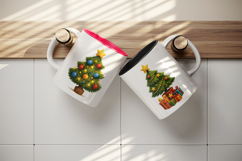 Christmas mug wrap printable sublimation design Product Image 3