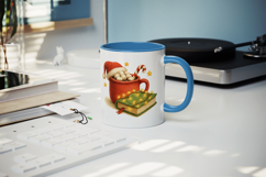 Christmas mug wrap printable sublimation design Product Image 5