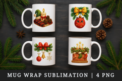 Christmas mug wrap printable sublimation design Product Image 1
