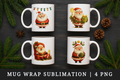 Christmas mug wrap printable sublimation design Product Image 1