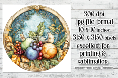 Christmas Wind Spinner, Watercolor Holiday Round Image, r5 Product Image 2