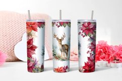 Winter tumbler wrap design Christmas deer tumbler Product Image 2