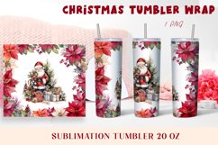 Santa ClausTumbler Design Sublimation. 20 oz, PNG Product Image 1