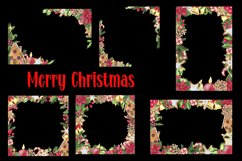 Christmas watercolor frames png 