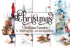 Christmas Backgrounds, 15x15 Christmas Gnomes Backgrounds Product Image 1