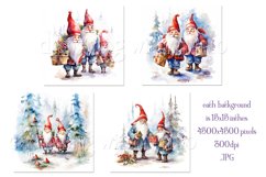 Christmas Backgrounds, 15x15 Christmas Gnomes Backgrounds Product Image 2
