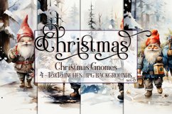 Christmas Backgrounds, 15x15 Christmas Gnomes Backgrounds Product Image 1