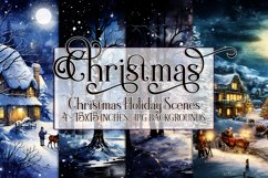 Christmas Backgrounds, 15x15 Christmas Holiday Scenes Product Image 1