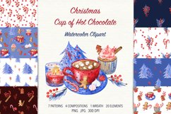 Christmas Watercolor Illustrations and Patterns